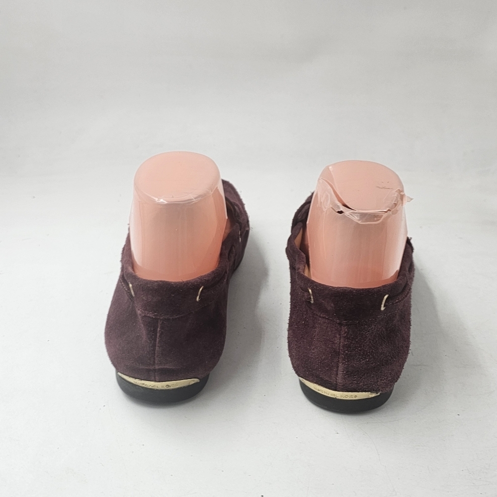 MICHAEL Michael Kors Sutton Suede Moccasin Loafers Plum Size 9 Slip On - Picture 4 of 10